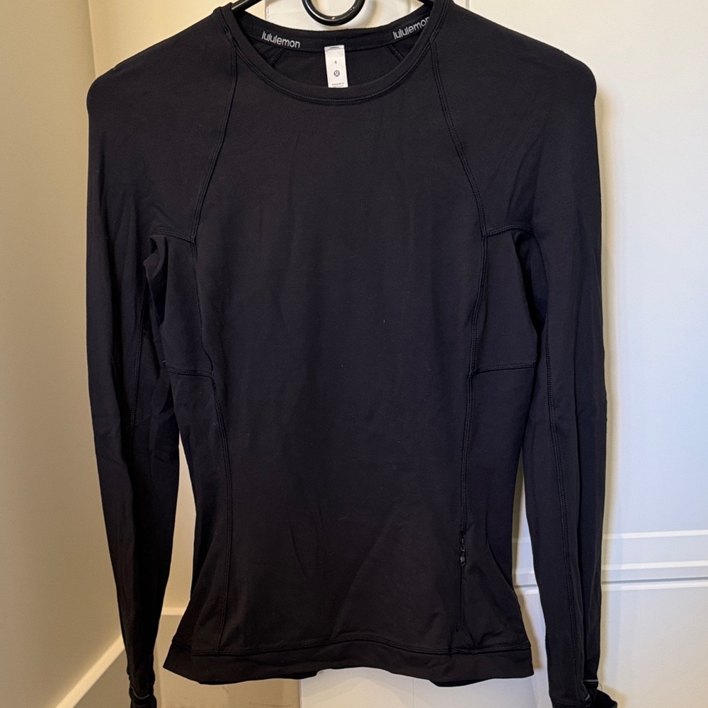 lululemon athletica Women's Midnight Black Long Sleeve Tee